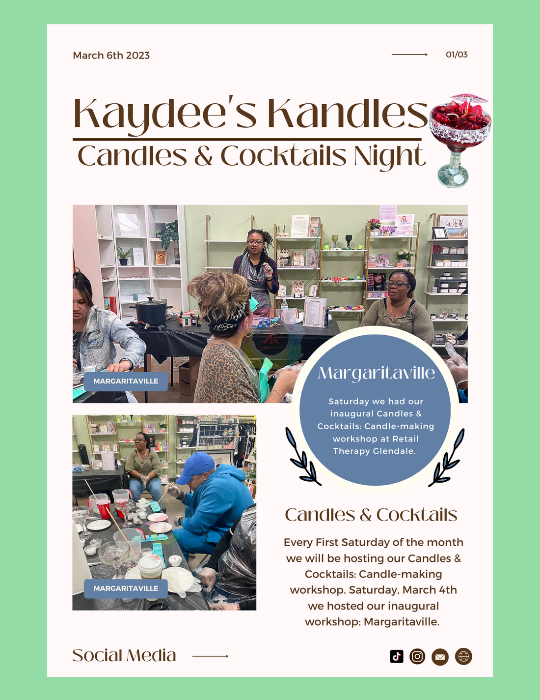 Kaydee's Kandles: Candles & Cocktails Night