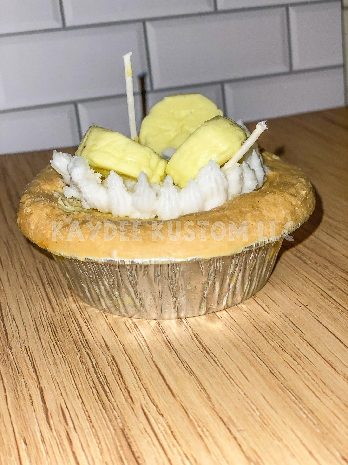Pastel de crema de banana 