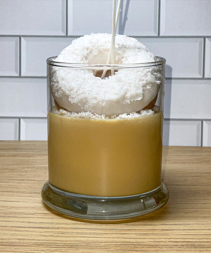 Sweet Coconut Donut Candle